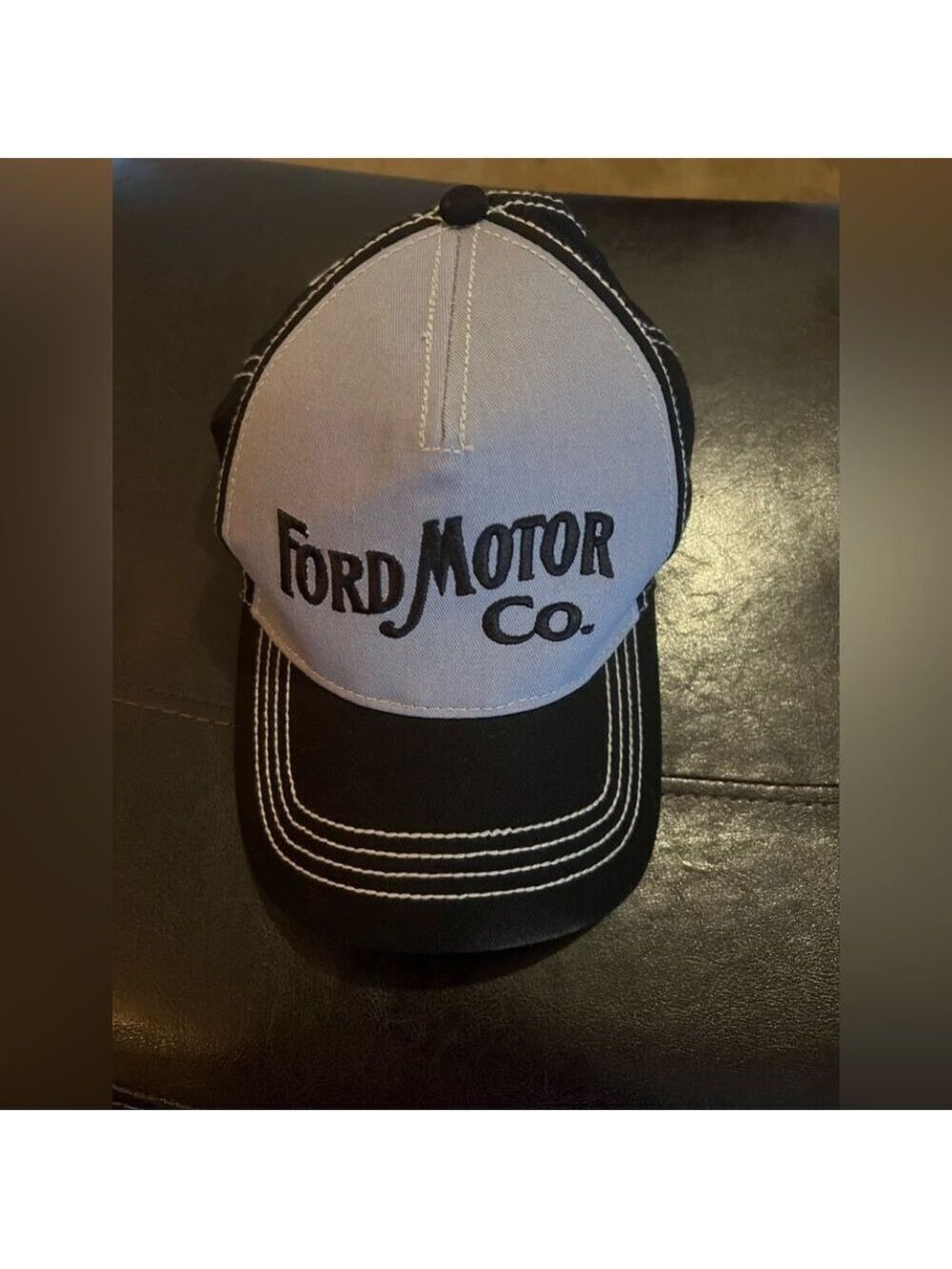 Ford Motor CO. Strap Back Cap Black & Gray Open Road Brand